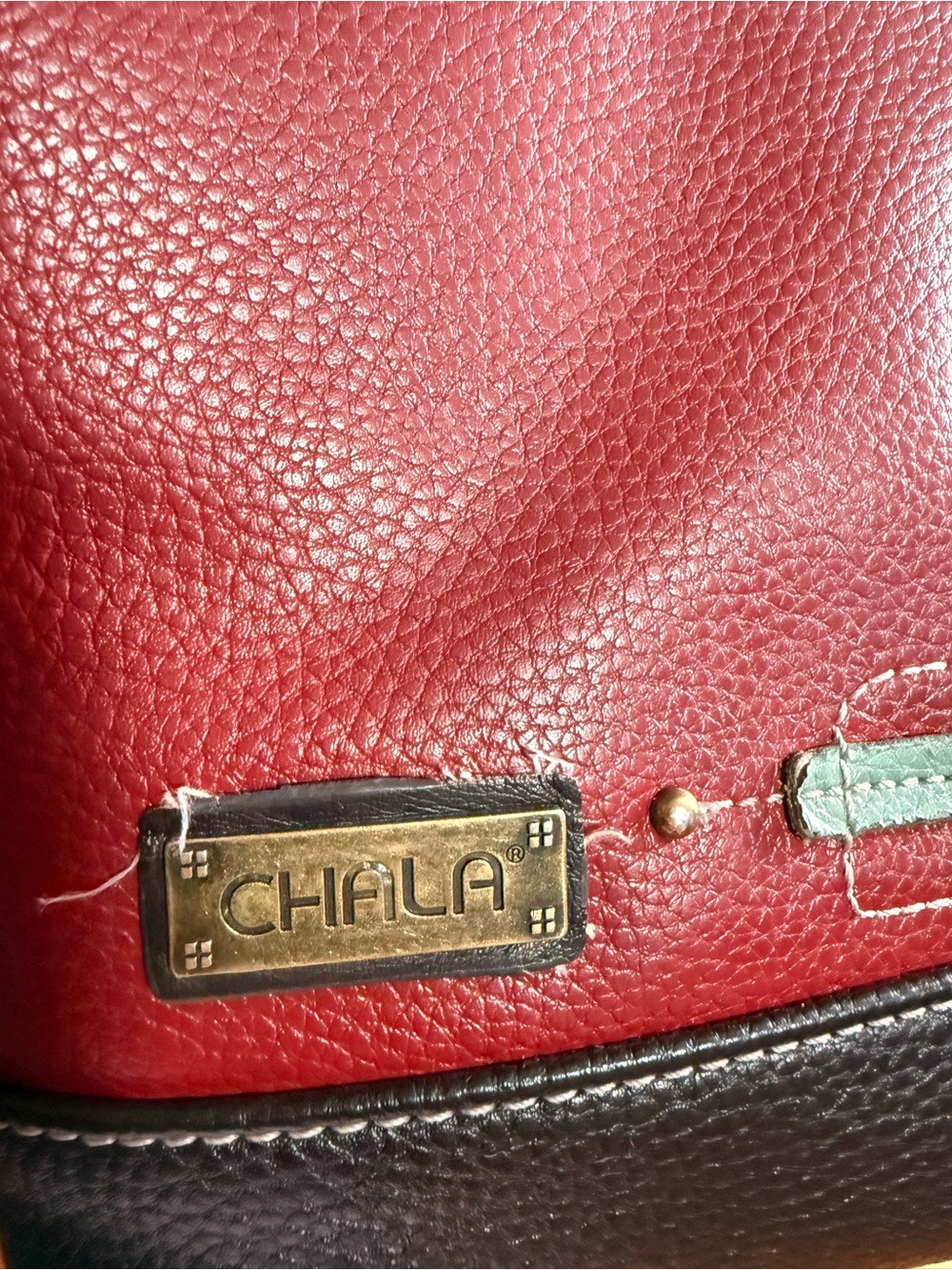 Chala Red and Black Crossbody with Dog Patch - Picture 5 of 5